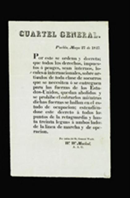 1 piece.  (Mexican-American War.)