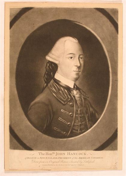 1 piece.  Mezzotint Engraving. "The