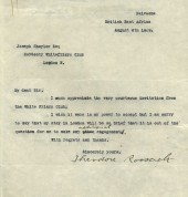 1 piece.  Typed Letter Signed.