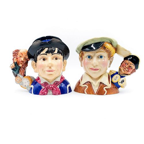 1 SM AND 1 MID DOULTON CHARACTER