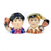 1 SM AND 1 MID DOULTON CHARACT
