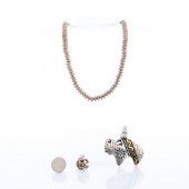 1 T. SINGER BISON PENDANT, 1 B