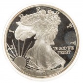 1 TROY POUND .999 SILVER AS 19