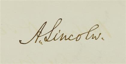 1 vol.  (Abraham Lincoln.)