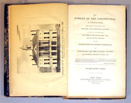 1 vol.  Adams, John Quincy. Jubilee