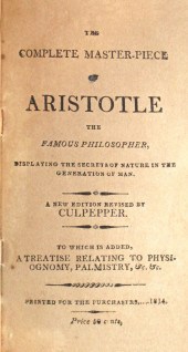 1 vol.  Aristotle, pseud. The