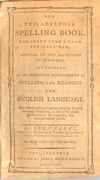 1 vol.  Barry, John. The