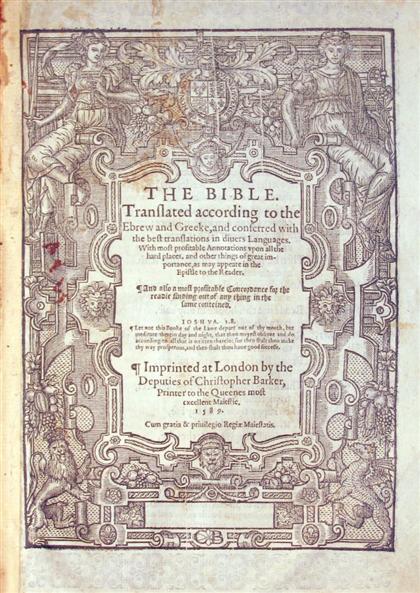 1 vol.  (Bible in English.) The