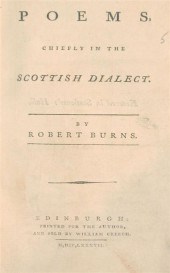 1 vol.  Burns, Robert. Poems.