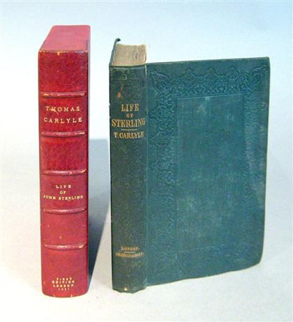 1 vol.  Carlyle, Thomas. Life of