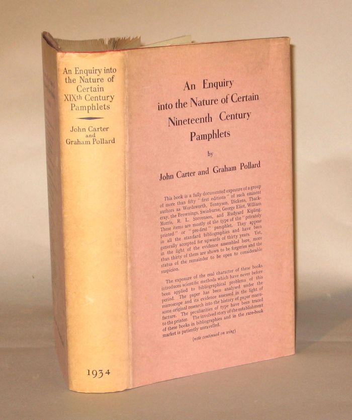 1 vol.  Carter, John; Pollard,