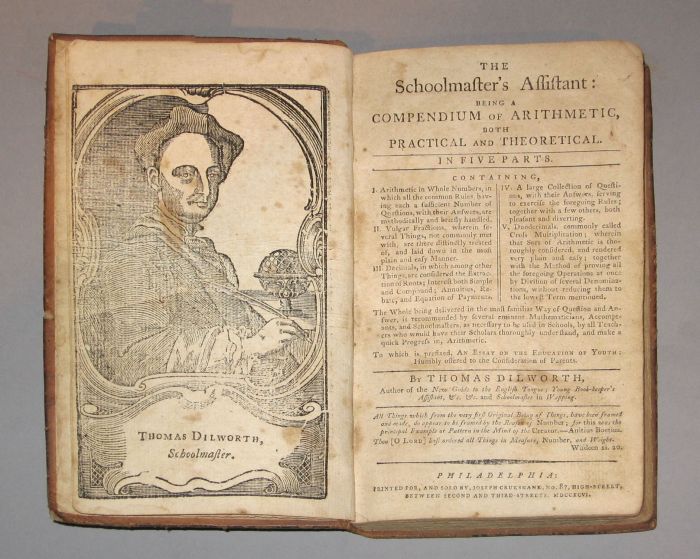 1 vol.  Dilworth, Thomas. The
