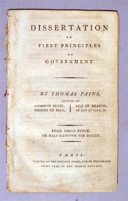 1 vol. (disbound)   Paine,