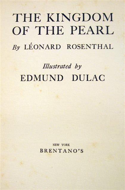 1 vol.  (Dulac, Edmund,