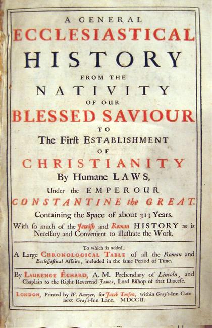 1 vol.  Echard, Laurence. A General