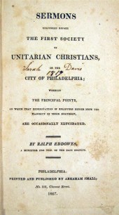 1 vol.  Eddowes, Ralph. Sermon