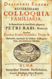 1 vol.  Erasmus, Desiderius. C