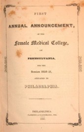1 vol.  Female Medical College
