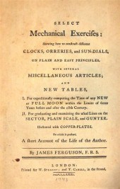 1 vol.  Ferguson, James. Selec