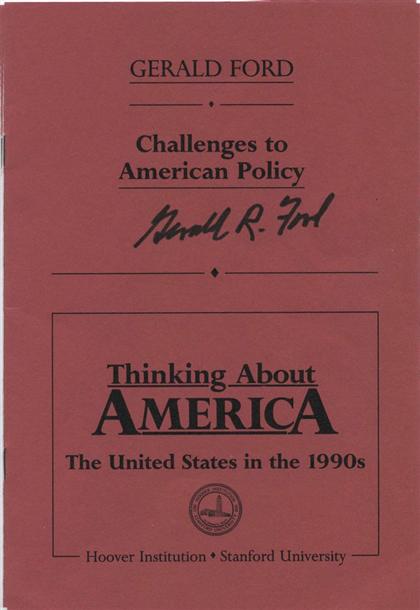 1 vol.  Ford, Gerald R. (Thinking