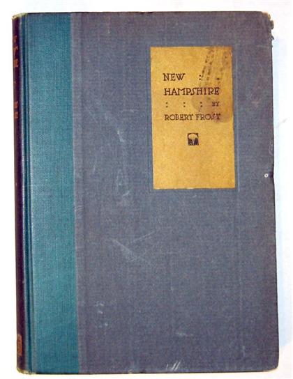 1 vol.  Frost, Robert. New