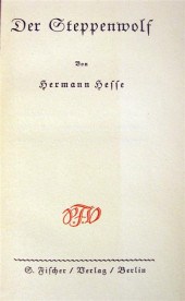 1 vol.  Hesse, Hermann. Der St