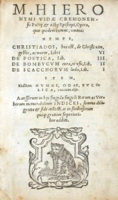 1 vol.  Hieronymi, M(arci). Vi