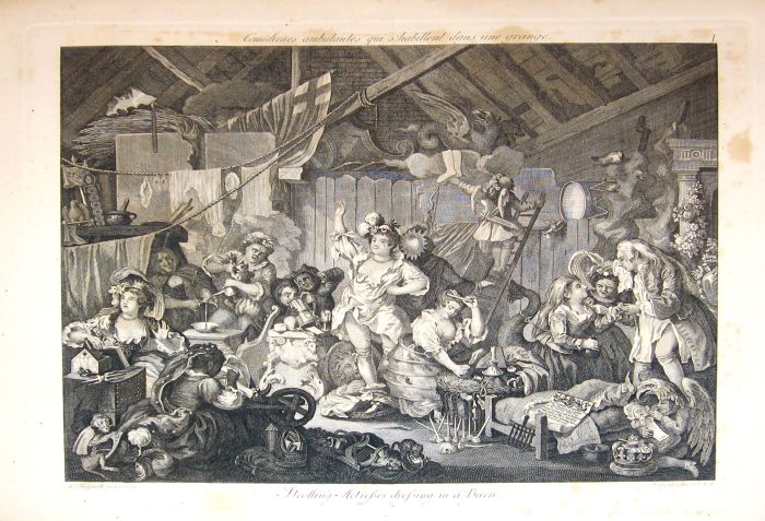 1 vol.  Hogarth, William. Werke.