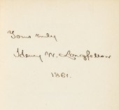 1 vol.   Longfellow, Henry Wad