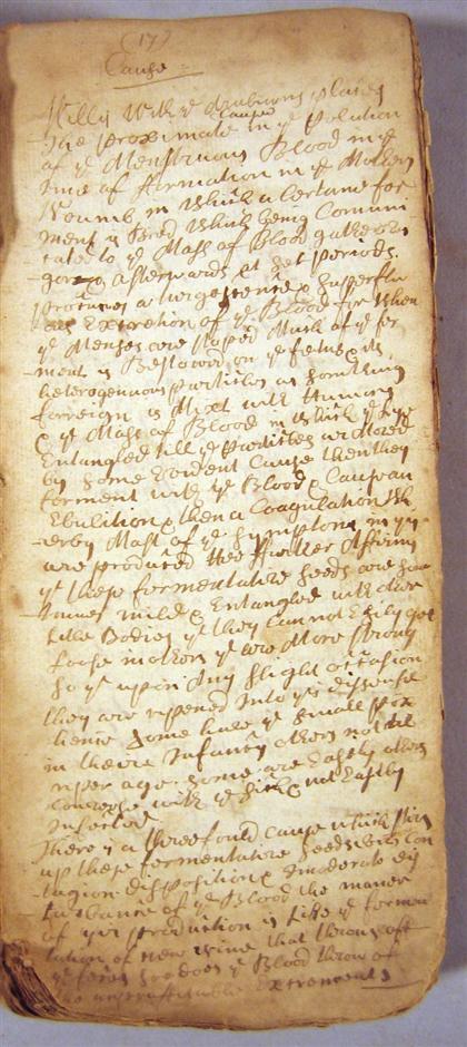 1 vol.  Manuscript. Recipes,