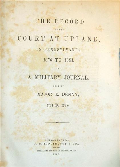 1 vol.  (Memoirs of The