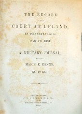 1 vol.  (Memoirs of The Histor