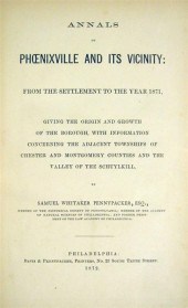 1 vol.  Pennypacker, Samuel Wh