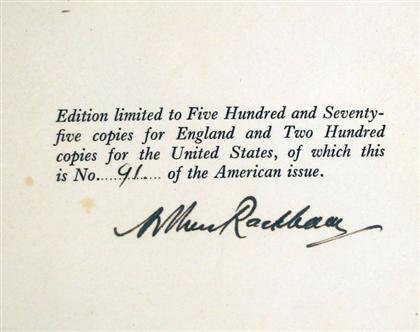 1 vol.  (Rackham, Arthur,