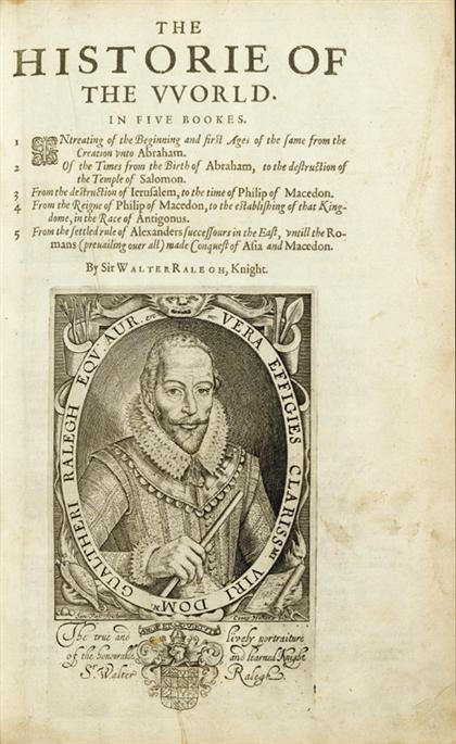 1 vol.  Raleigh, Sir Walter. The