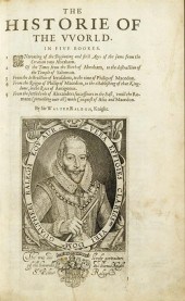 1 vol.  Raleigh, Sir Walter. T