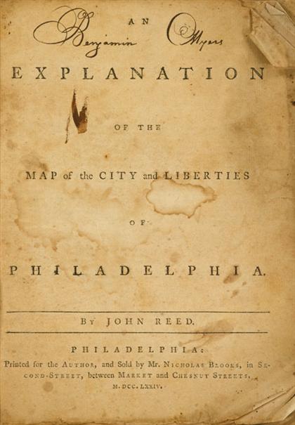 1 vol.   Reed, John. An Explanation