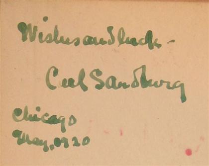 1 vol.  Sandburg, Carl.