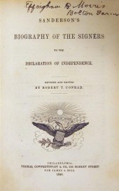 1 vol.  (Sanderson, John.) San