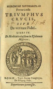 1 vol.  Savonarola, Girolamo.