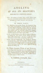 1 vol.  Taylor, Samuel. Anglin