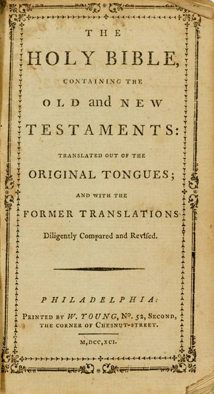 1 vol.  The Holy Bible.