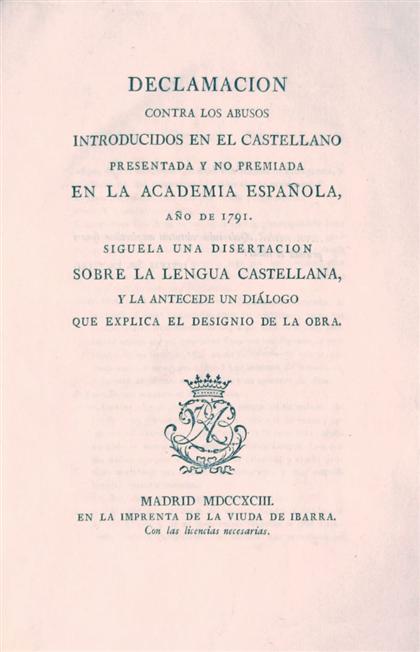 1 vol.  (Vargas Ponce, Jose,