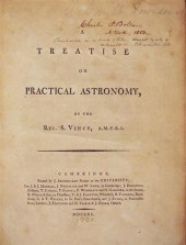 1 vol.  Vince, S(amuel). A Tre