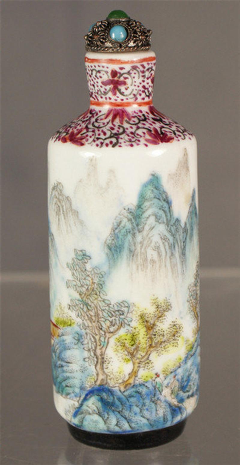 (1) White porcelain cylindrical