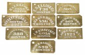(10) 19th/20th C Brass Boston