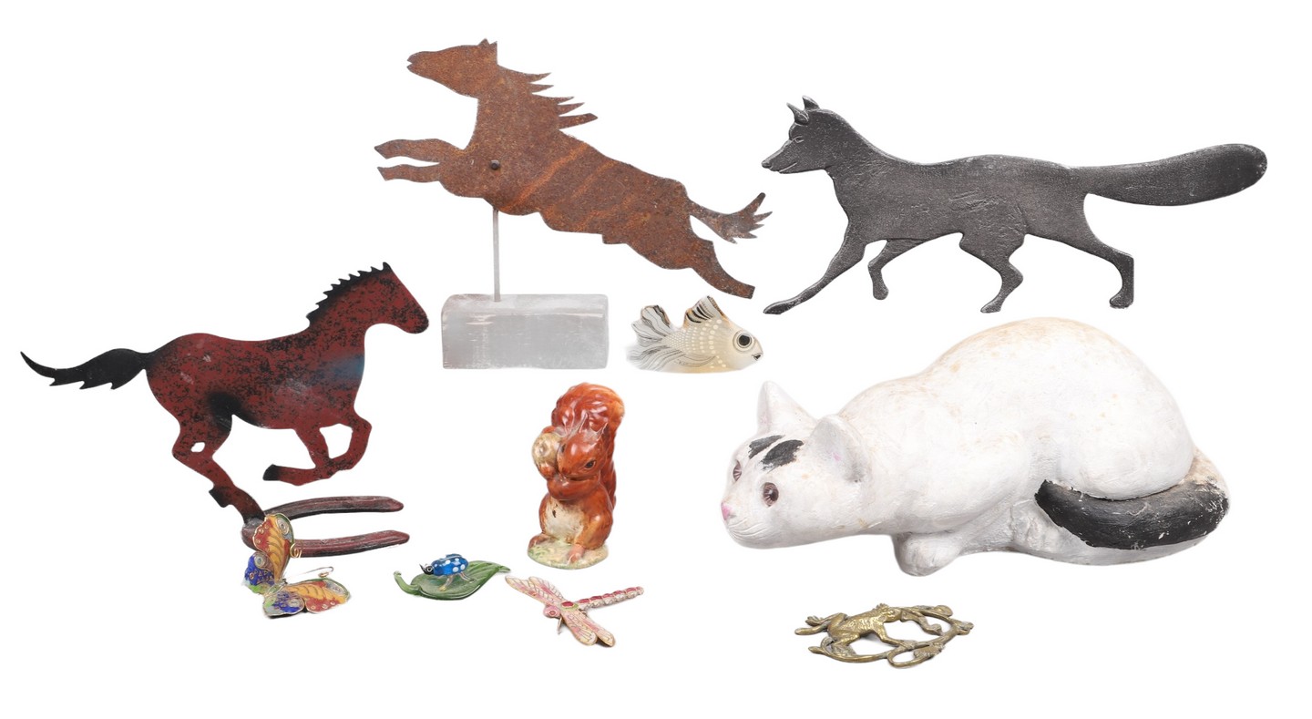 (10) Animal figurines, c/o