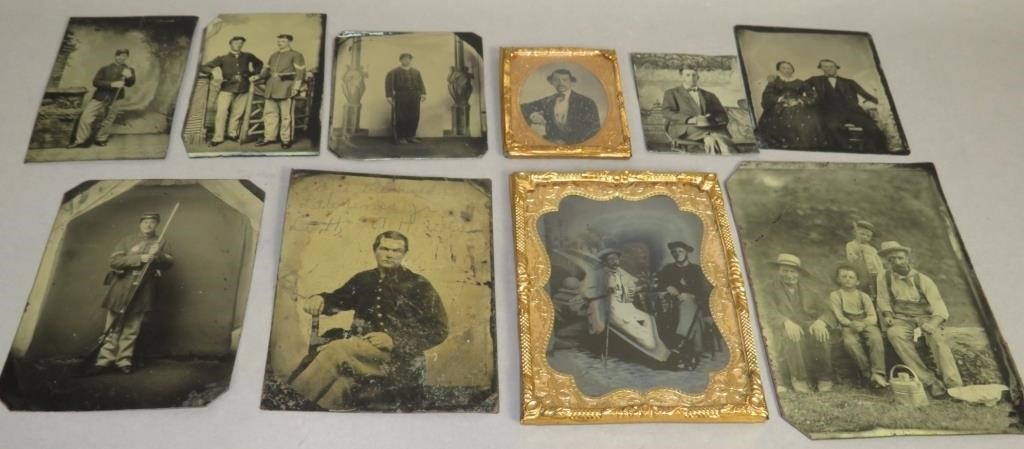 10 ASSORTED EARLY PORTRAITS WITHOUT