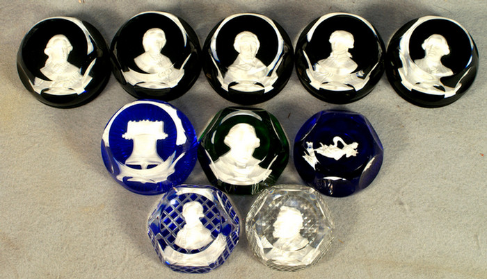 (10) Baccarat Glass Sulphide