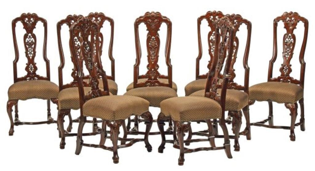 (10) BAROQUE STYLE MAHOGANY